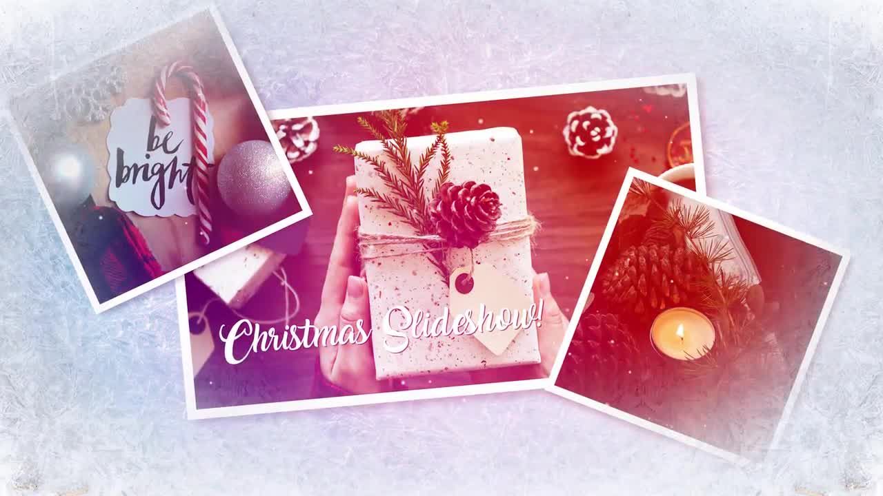 时尚设计圣诞幻灯片PR模板