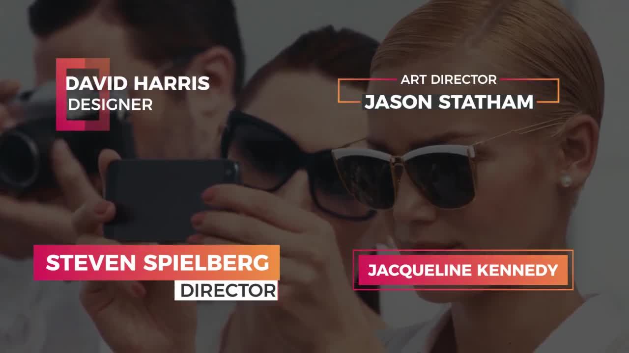 20现代优雅下三分之一全屏幕标题素材库精选AE模板