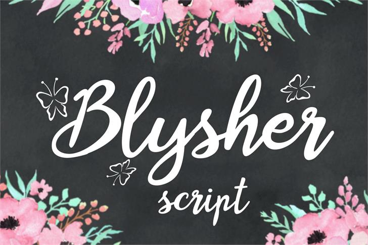 Blysher font插图7 Blysher font插图7