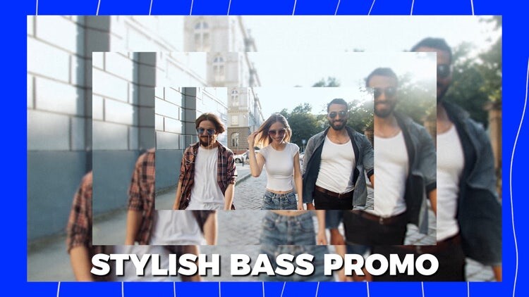 时尚创意的低音介绍素材库精选AE模板