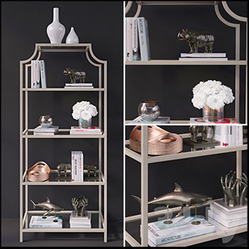 装饰架和装饰品素材之家精选3D模型