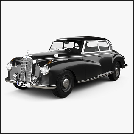 Mercedes-Benz 300 (W186) 加长轿车1951奔驰汽车素材之家精选3D模型