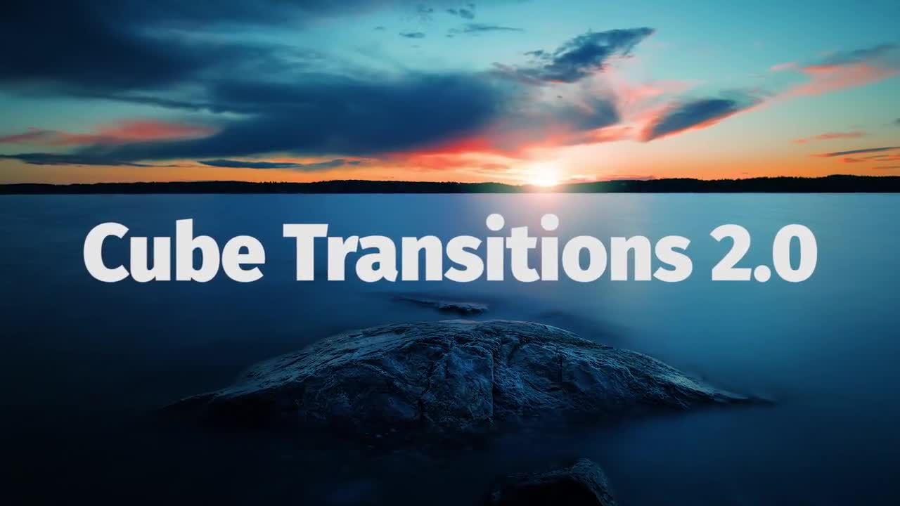 10个独特设计和平滑动画的3D立方体过渡效果创建动画素材库精选pr模板