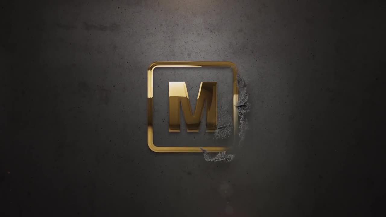 程式化设计动态粒子徽标展示素材库精选AE模板