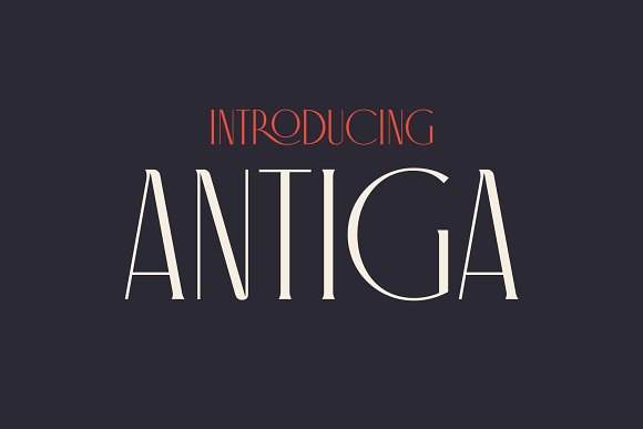 Antiga Typeface素材之家精选英文字体