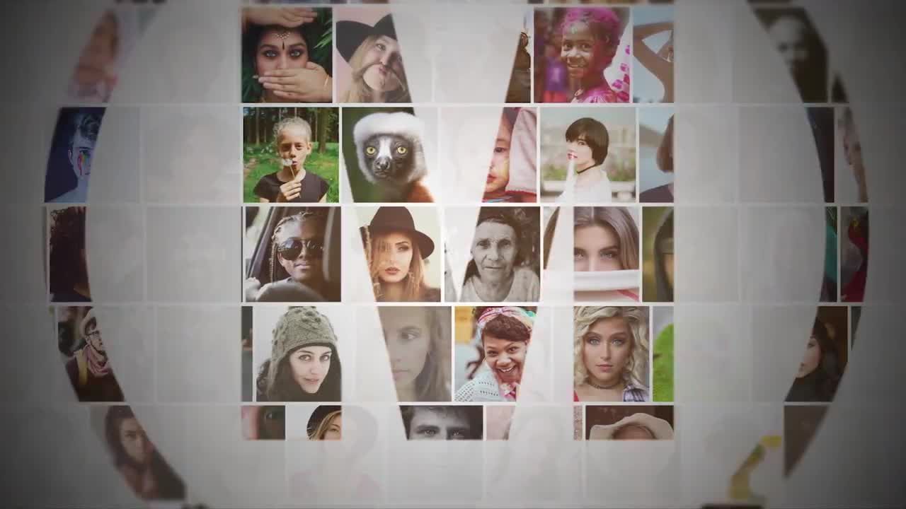 美丽时尚照片徽标显示素材库精选AE模板