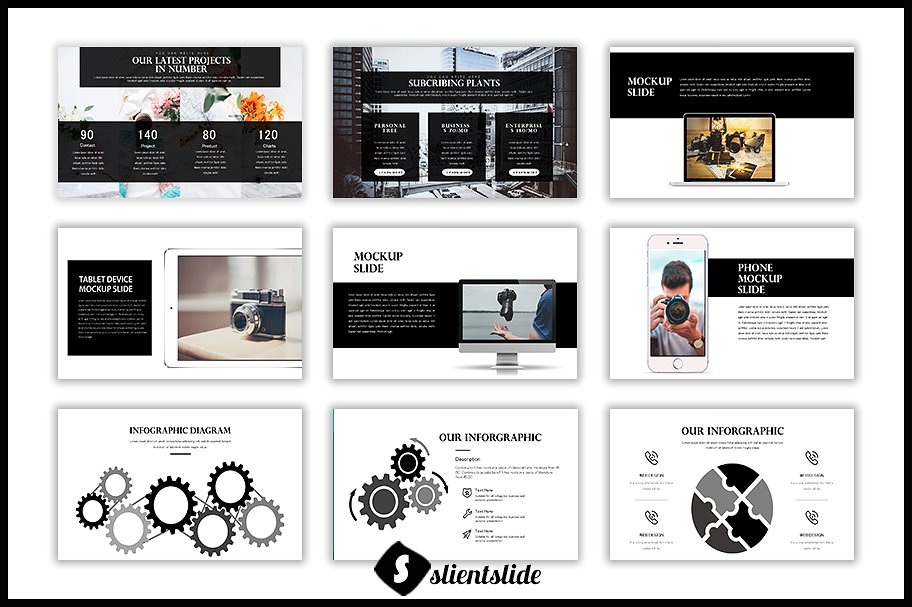 极简主义业务展示类幻灯片模板下载Lanja Multipurpose Presentation[key,pptx]插图(4)