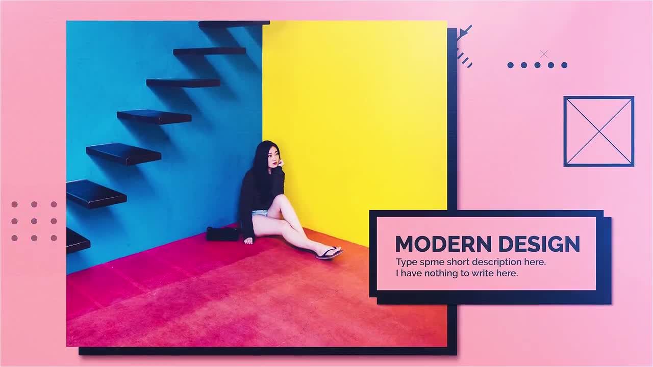 独特框架创意开场动画幻灯片素材库推荐PR模板