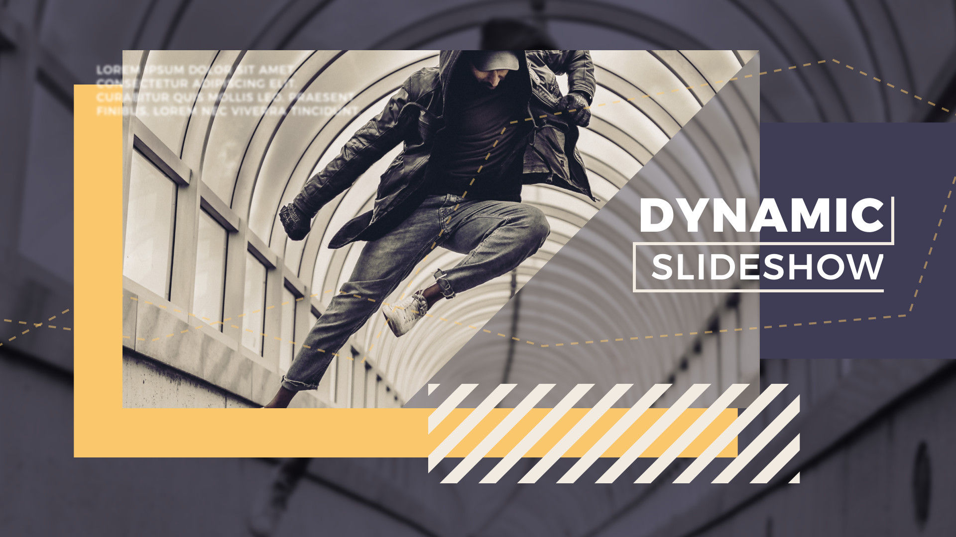 时尚动态切割效果图文展示幻灯片素材库精选pr模板