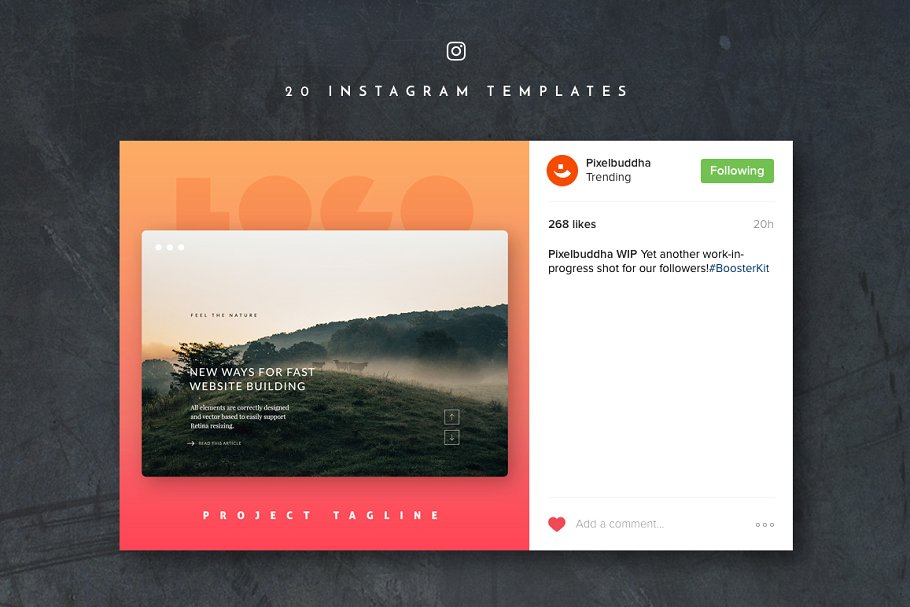 社交媒体营销传播必备设计素材包 Launch Social Media Booster Kit插图(6)