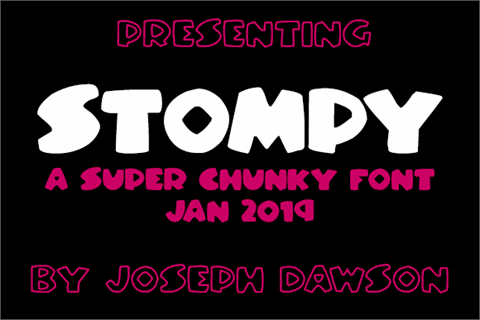 Stompy font素材之家精选英文字体