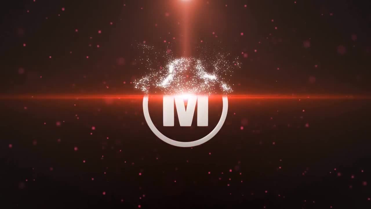 华丽动画粒子徽标显示素材库精选AE模板