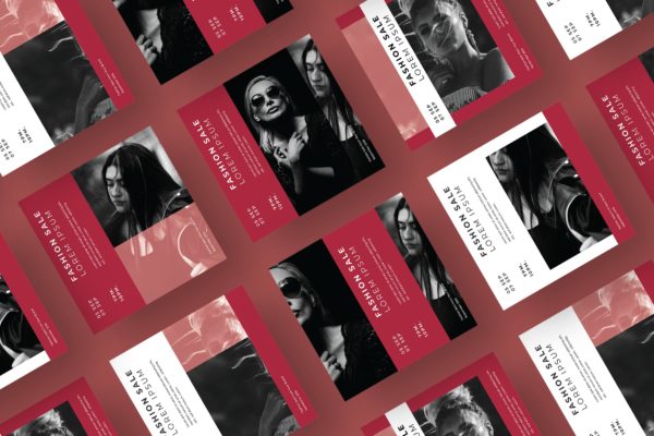 Instagram/Facebook/Twitter社交媒体方形广告设计模板素材库精选v112 SRTP – Social Media Kit.112