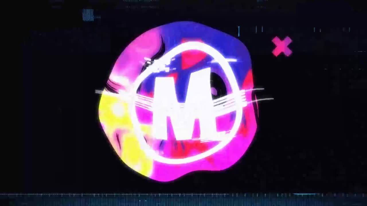 现代信号干扰logo动态展示素材库精选AE模板