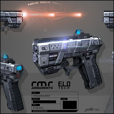 元脉冲手枪素材之家精选3D模型