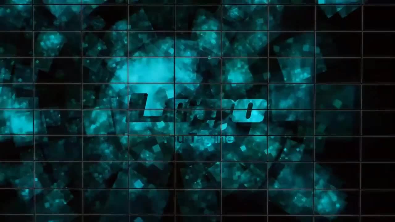 时尚活力创意的动态动画徽标展示素材库精选AE模板