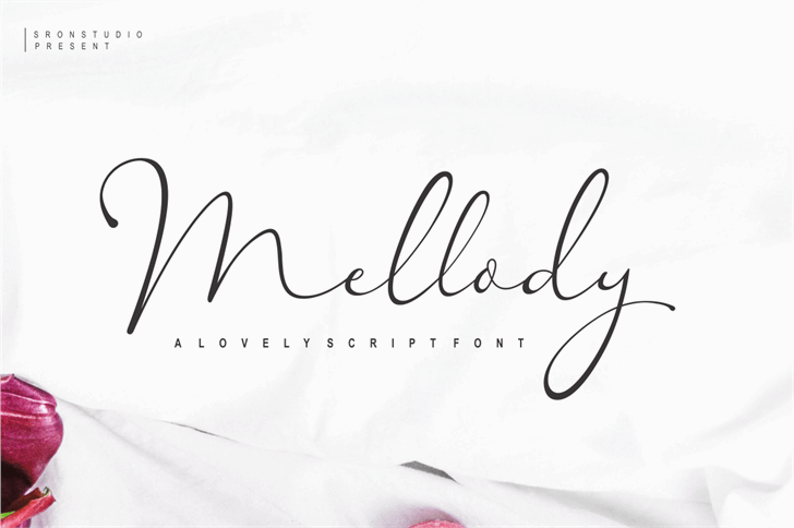 Mellody font插图