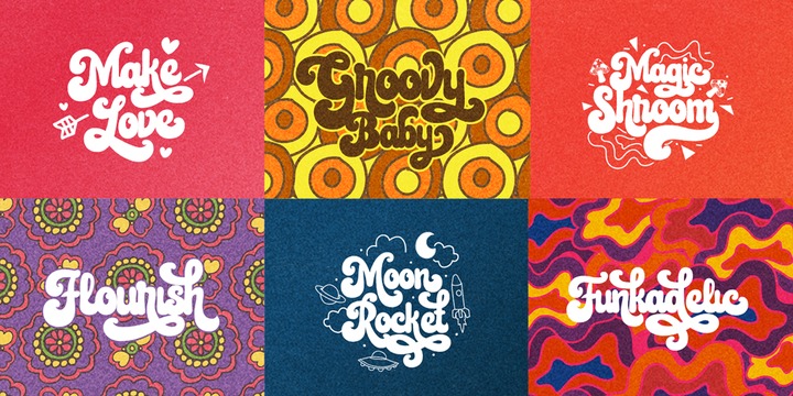 Lovadelic Font Family插图4