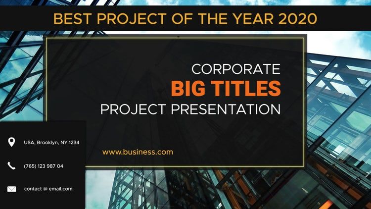 大标题企业素材库精选AE模板