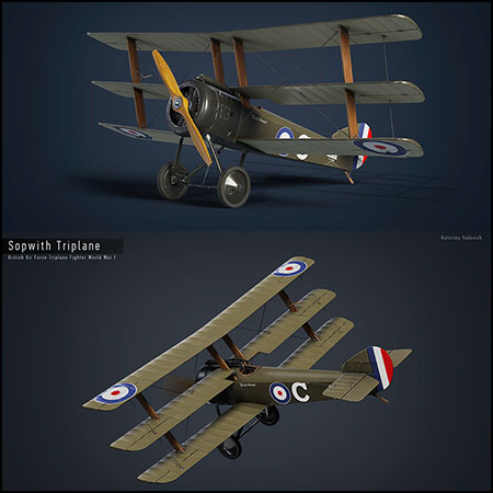 Sopwith Triplane三翼战斗机素材之家精选3D模型