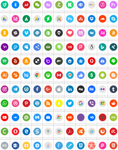 Icons Social Media 4 font素材之家精选英文字体