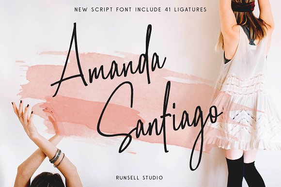 Amanda Santiago Font素材之家精选英文字体