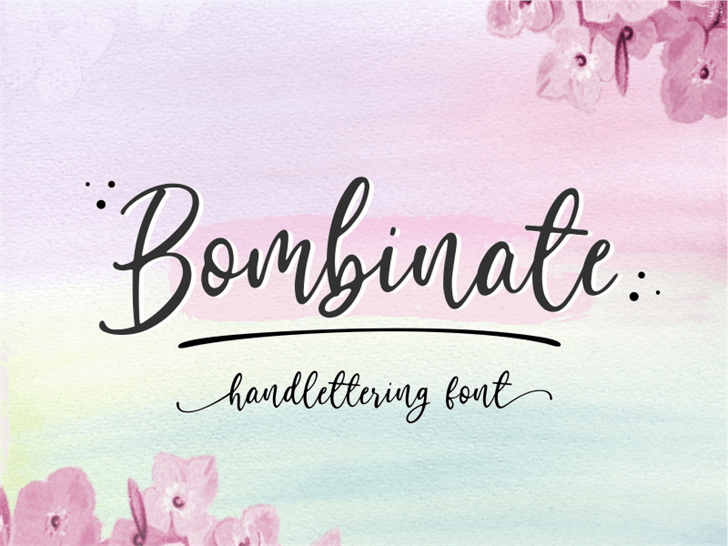 Bombinate font插图