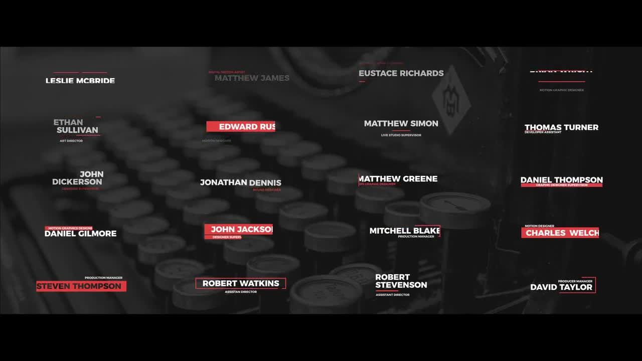 简单的下三分之一商业广告全屏标题素材库推荐Pr模板