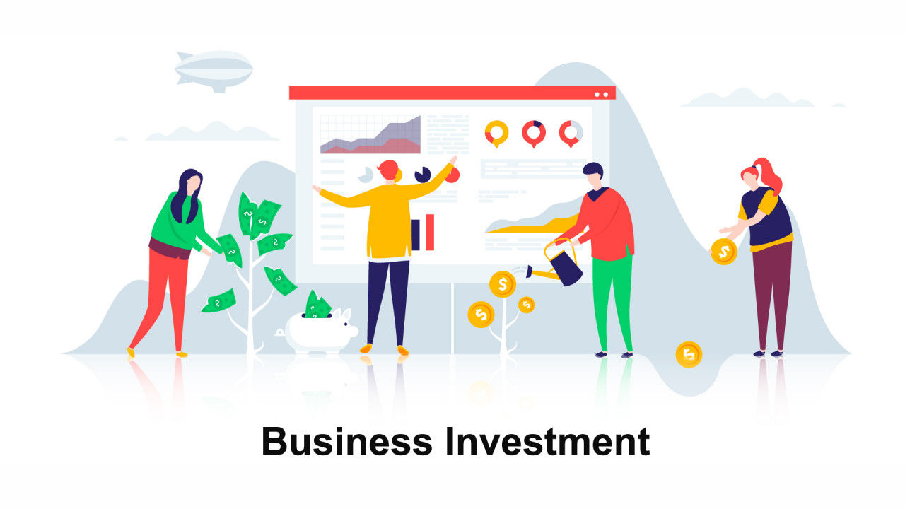 商业投资平面概念素材库精选AE模板