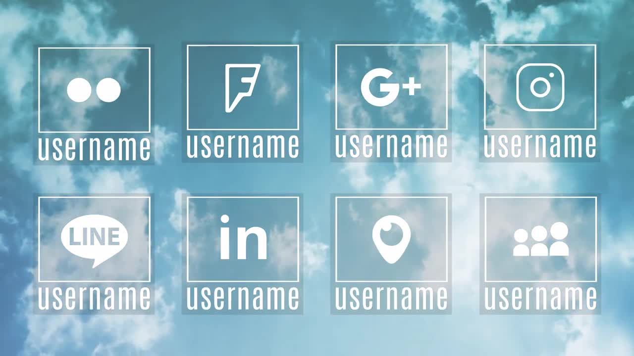 80种现代社交媒体下三分之一动画素材库精选AE模板