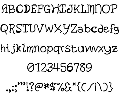 Boring Little Trick-or-Treaters font插图1 Boring Little Trick-or-Treaters font插图1