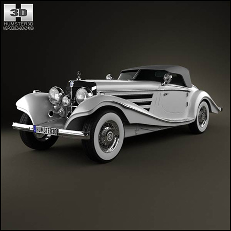 梅赛德斯-奔驰 500K Special Roadster 1936 素材之家精选3D模型