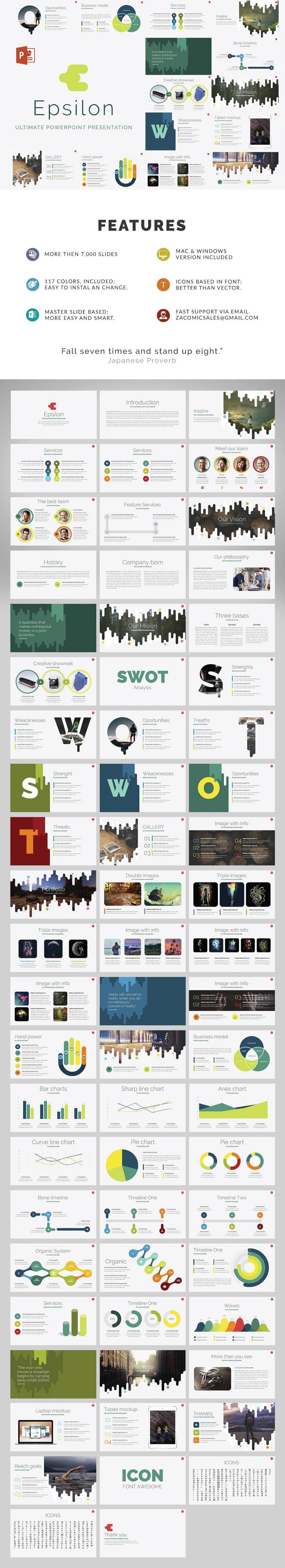 一个设计精美&组件全面的免费PPT: EPSILON插图