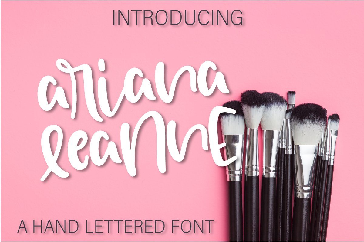 Ariana Leanne – A Hand Lettered Font素材之家精选英文字体