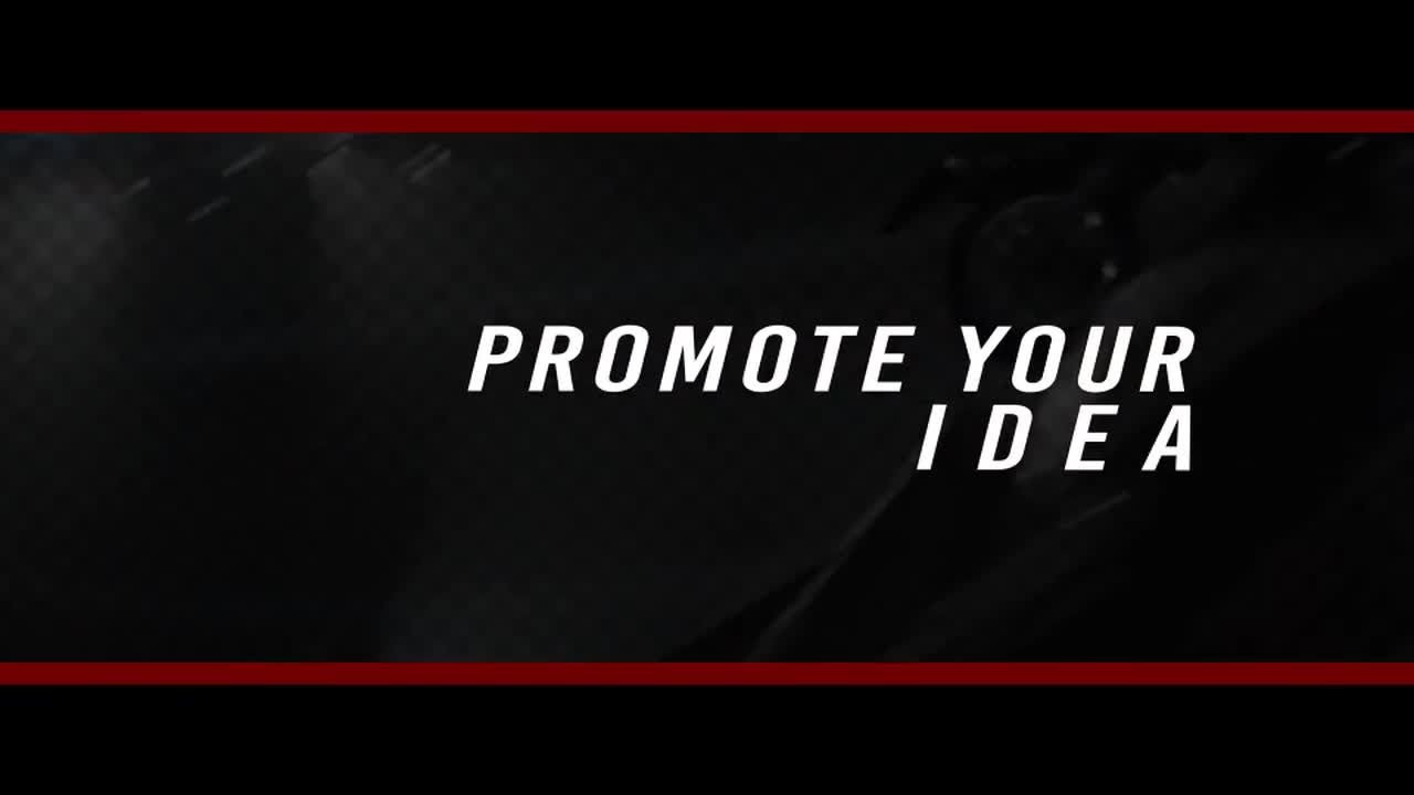 运动电影宣传AE幻灯片模板