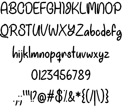 Bad Unicorn DEMO font插图2