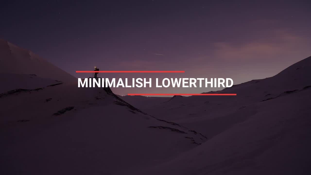 最小的下三分之一全屏标题素材库精选AE模板