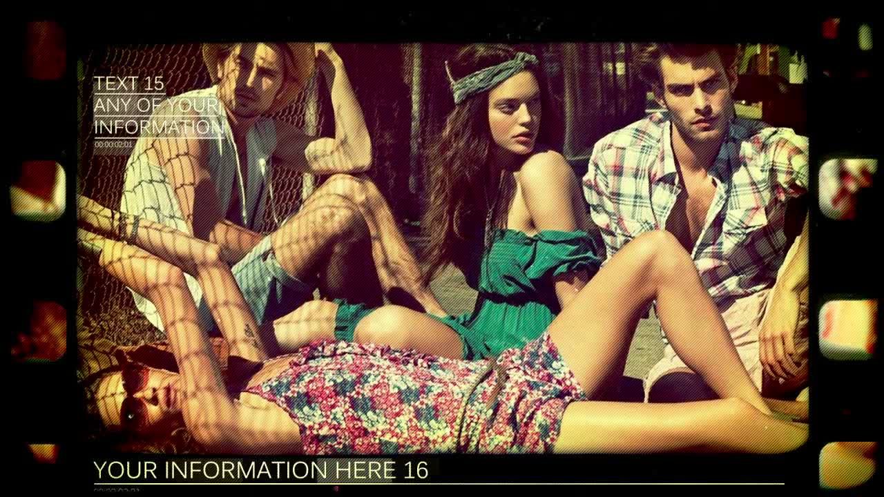 复古光晕效果城市人物生活宣传片素材库精选AE模板