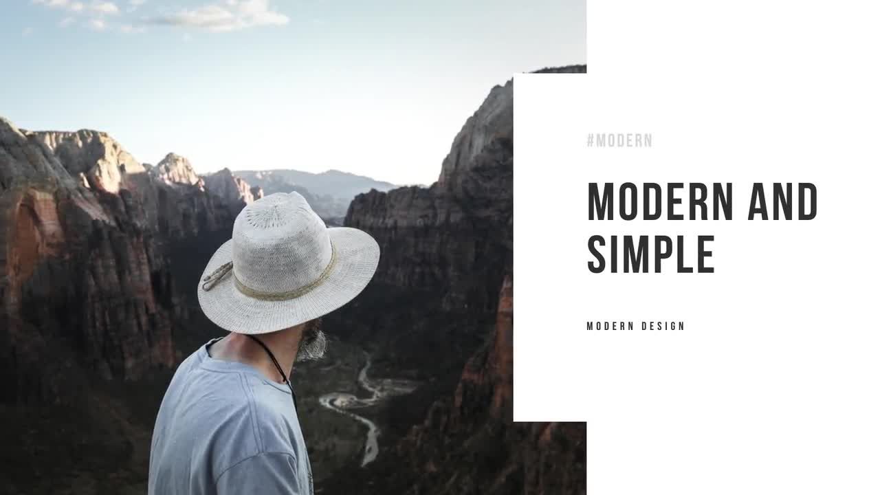 简洁的白色幻灯片素材库精选AE模板