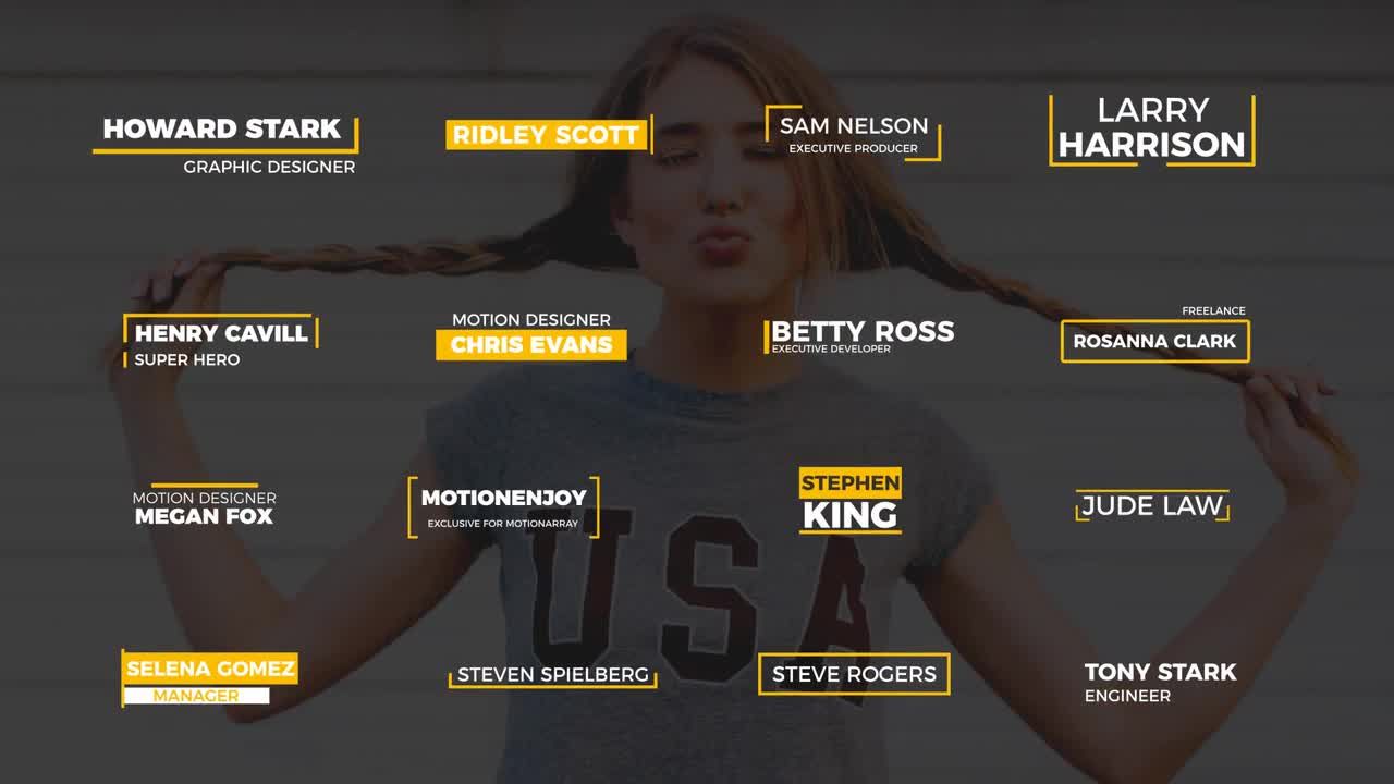 16个优雅下三分之一素材库精选AE模板