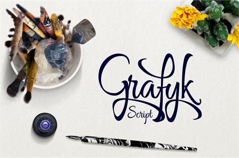 Grafyk font素材之家精选英文字体
