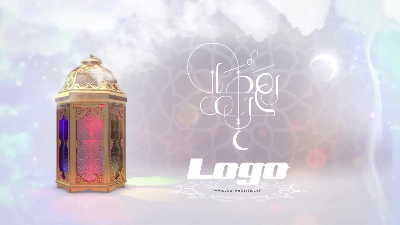 彩色烟雾水墨粒子logo标志动画素材库精选AE模板