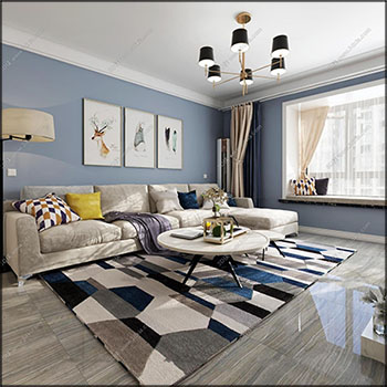 北欧风格客厅场景素材之家精选3D模型