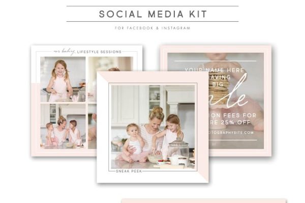 社交媒体营销广告模板素材库精选 Social Media Marketing Bundle