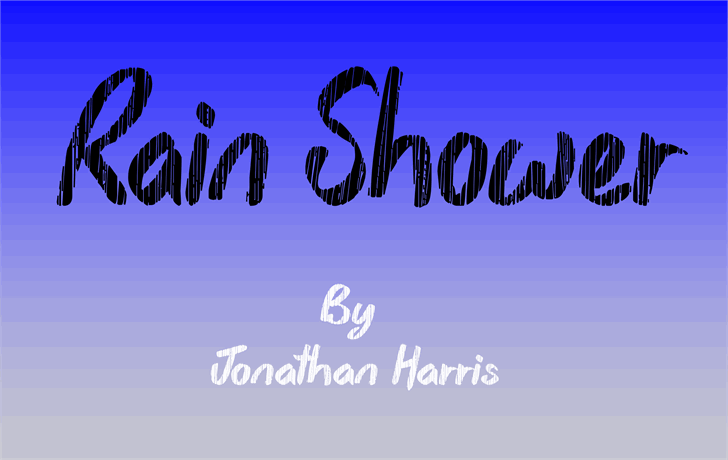 Rain Shower font插图 Rain Shower font插图