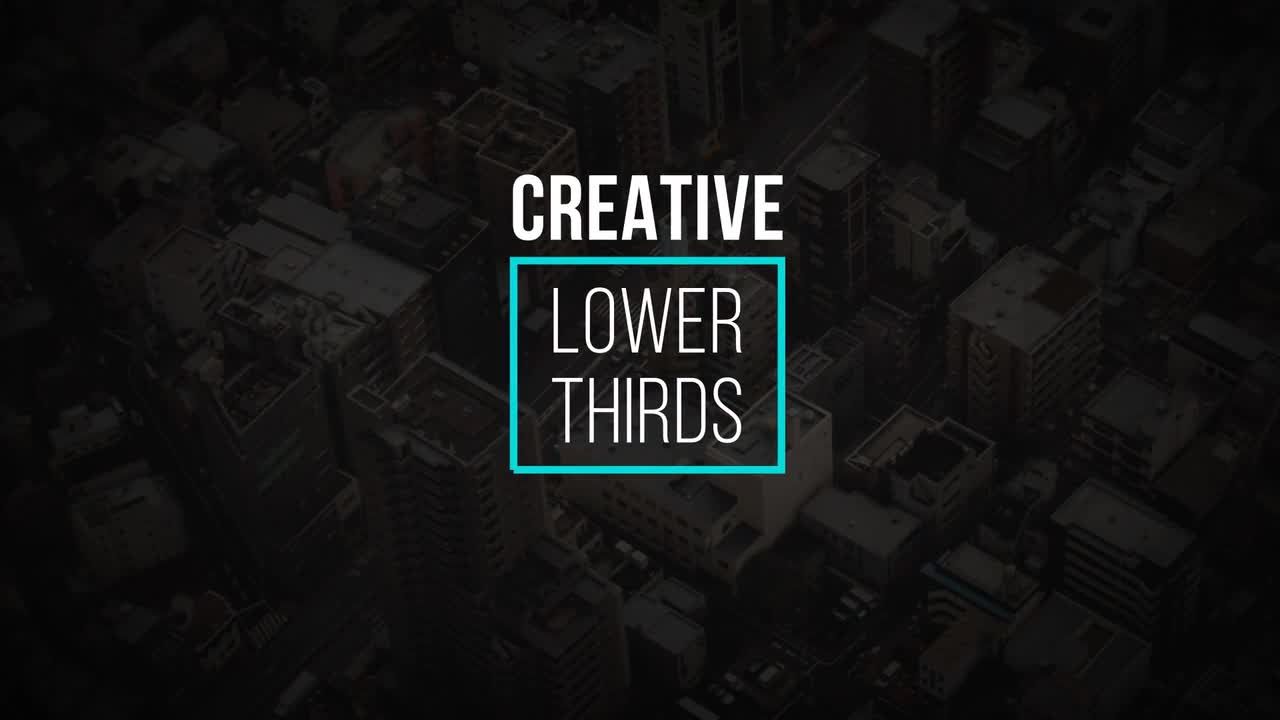 11个动画下三分之一素材库精选AE模板