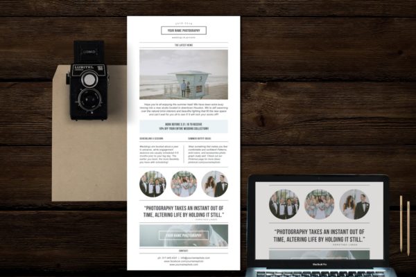 杂志风格订阅邮件模板素材库精选 Magazine Style Newsletter