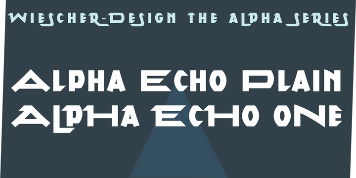 Alpha Echo Family素材之家精选英文字体