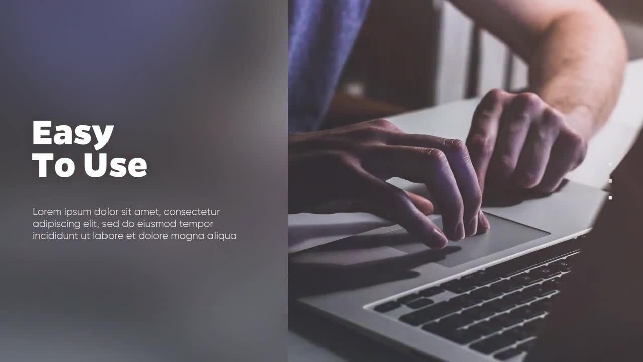 简洁的商务清洁幻灯片开头素材库精选pr模板