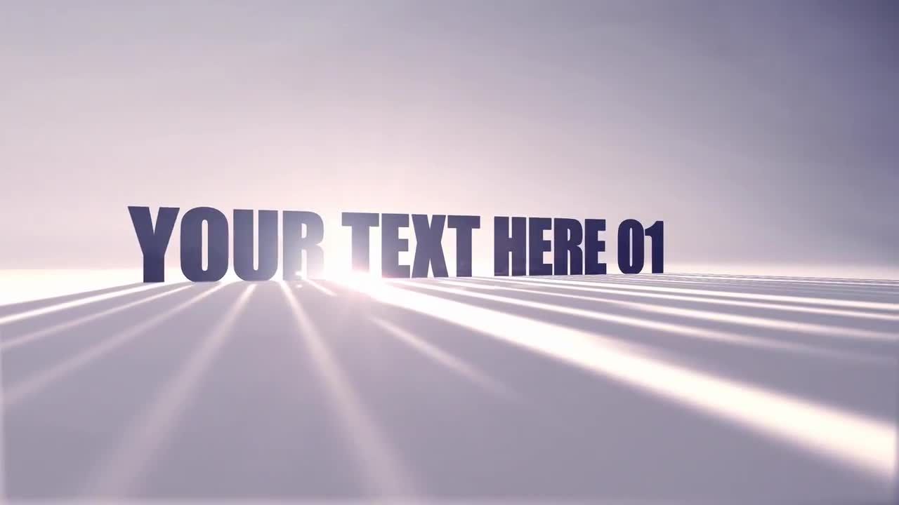 阴影效果AE电影预告片或标题序列文本模板